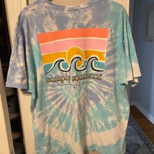 Simply southern size xxl tie dye shirt
